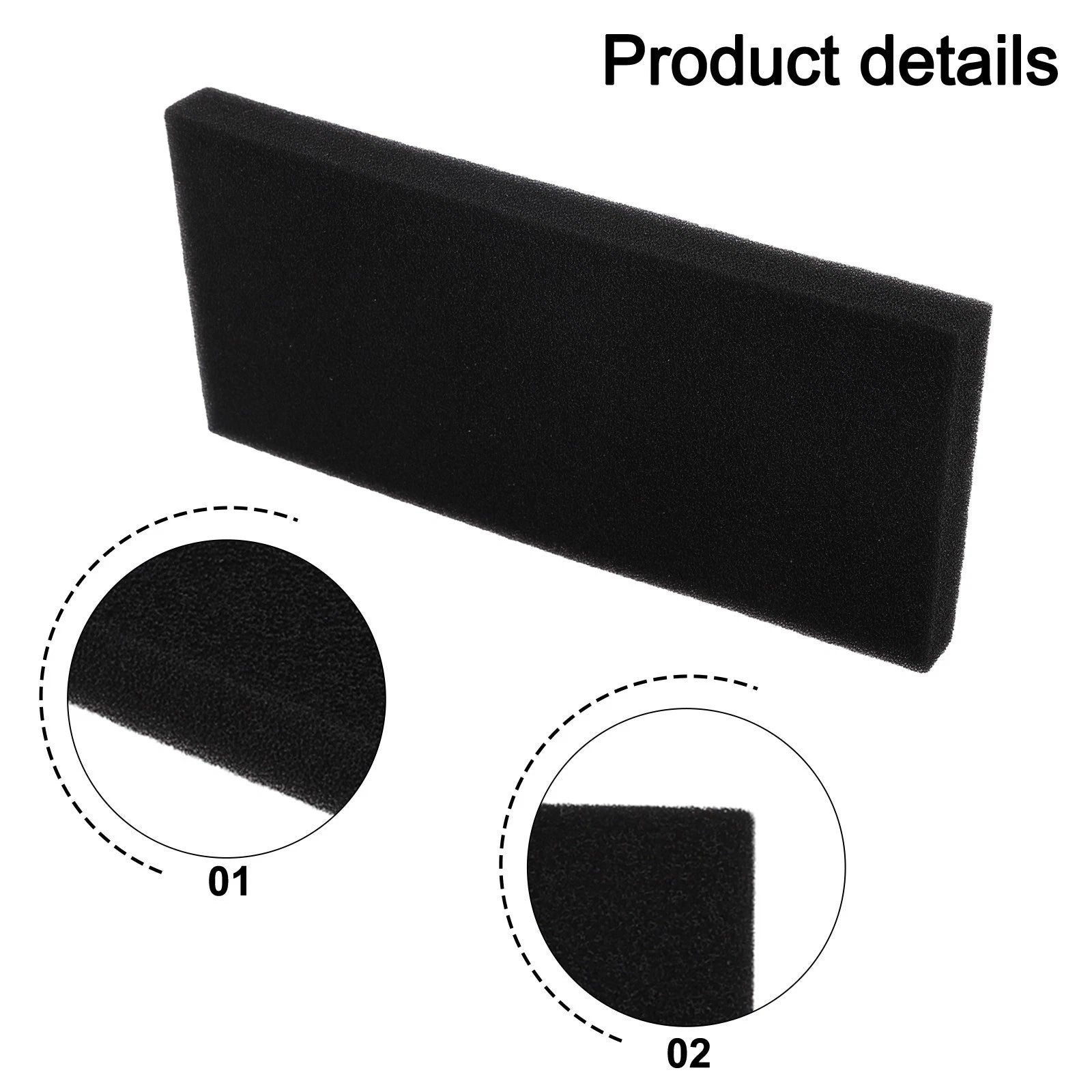 Foam Sponge Filters 5 Pack for Gorenje DE82ILAG (Model Specific)