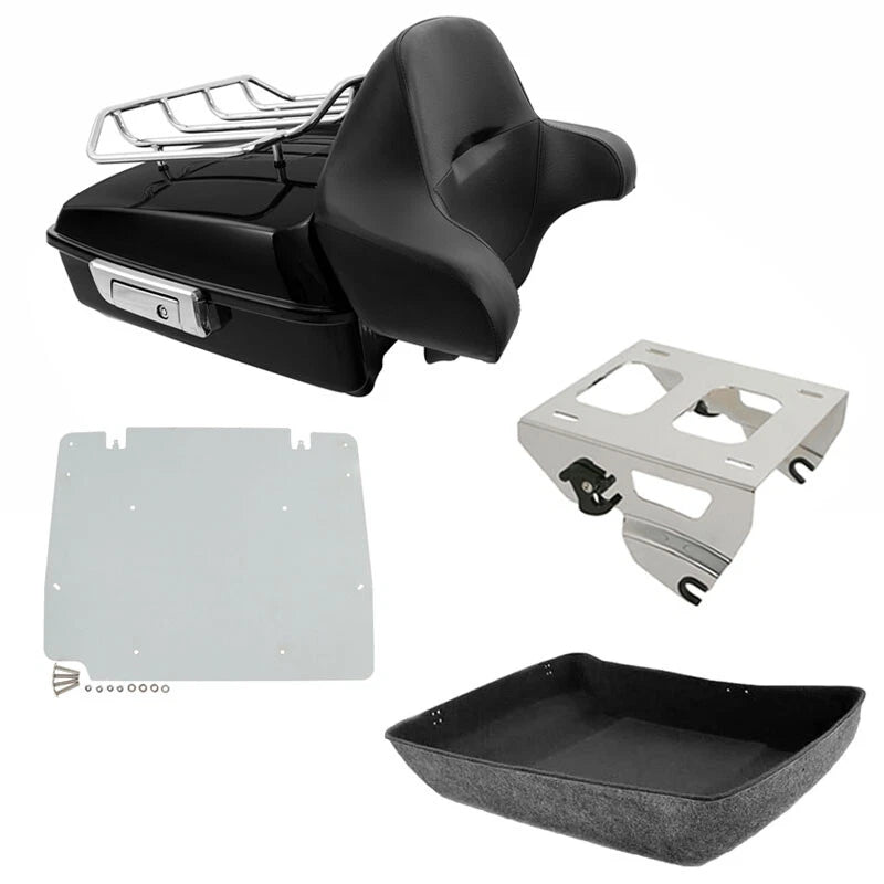 Chopped Trunk Solo Mount Rack Plate for Harley Touring Road Glide (2014–2026)