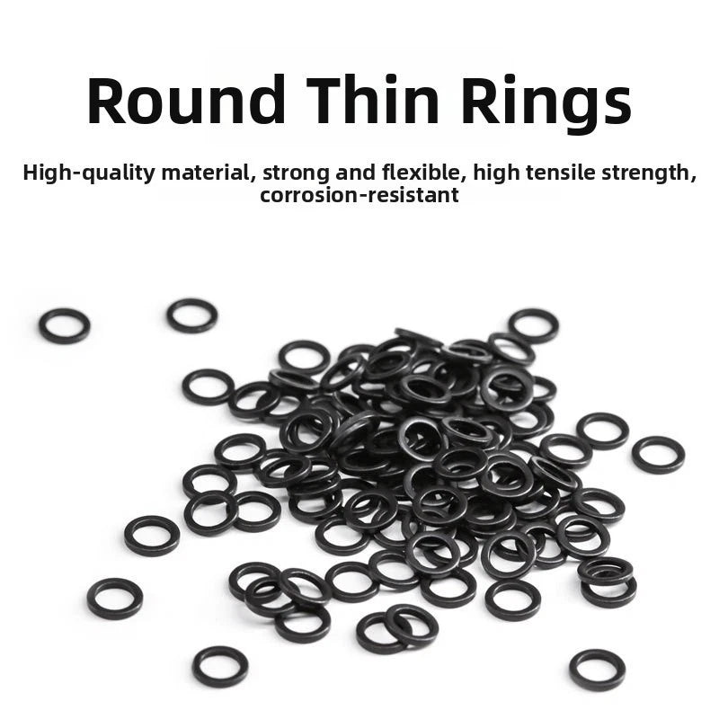 100 Stainless Steel Tippet Connectors 2.5mm OD 2mm ID for Leader Rigging