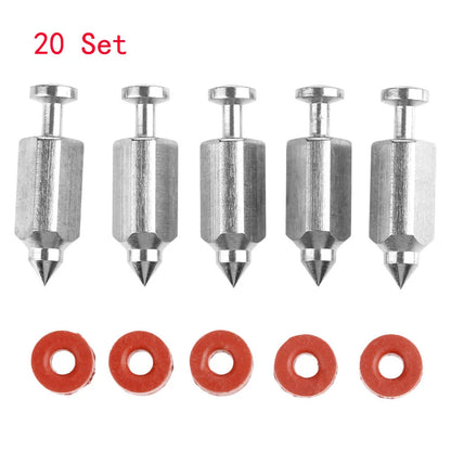 20pcs Carburetor Needle Valve Seat Kit for Briggs Stratton (398188, 281144)
