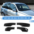4Pcs Roof Rack Side Rail End Cover Shell Replacement for Toyota RAV4 (2001–2005)
