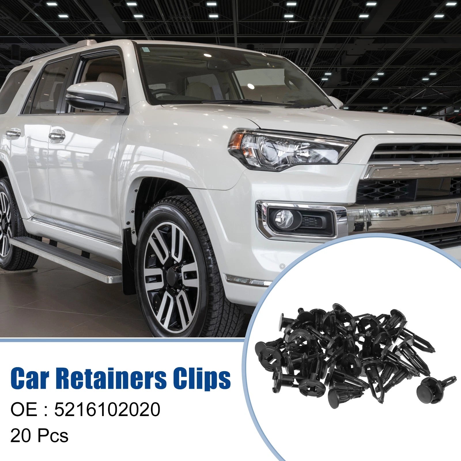 20 Pcs Front Bumper Retainer Clips Replacement for Toyota Corolla (2019–2022)