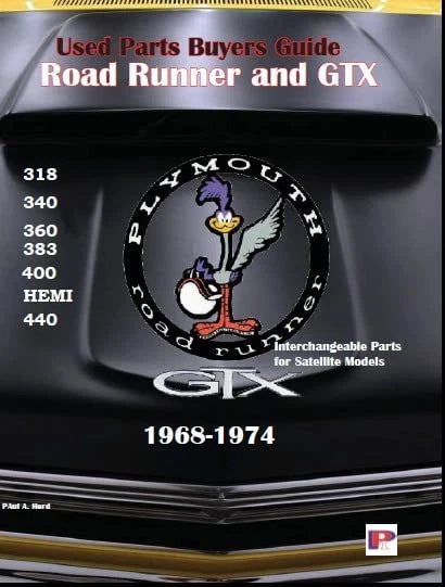 Plymouth Road Runner & GTX Parts Guide 1968–1974 (Interchange Info)