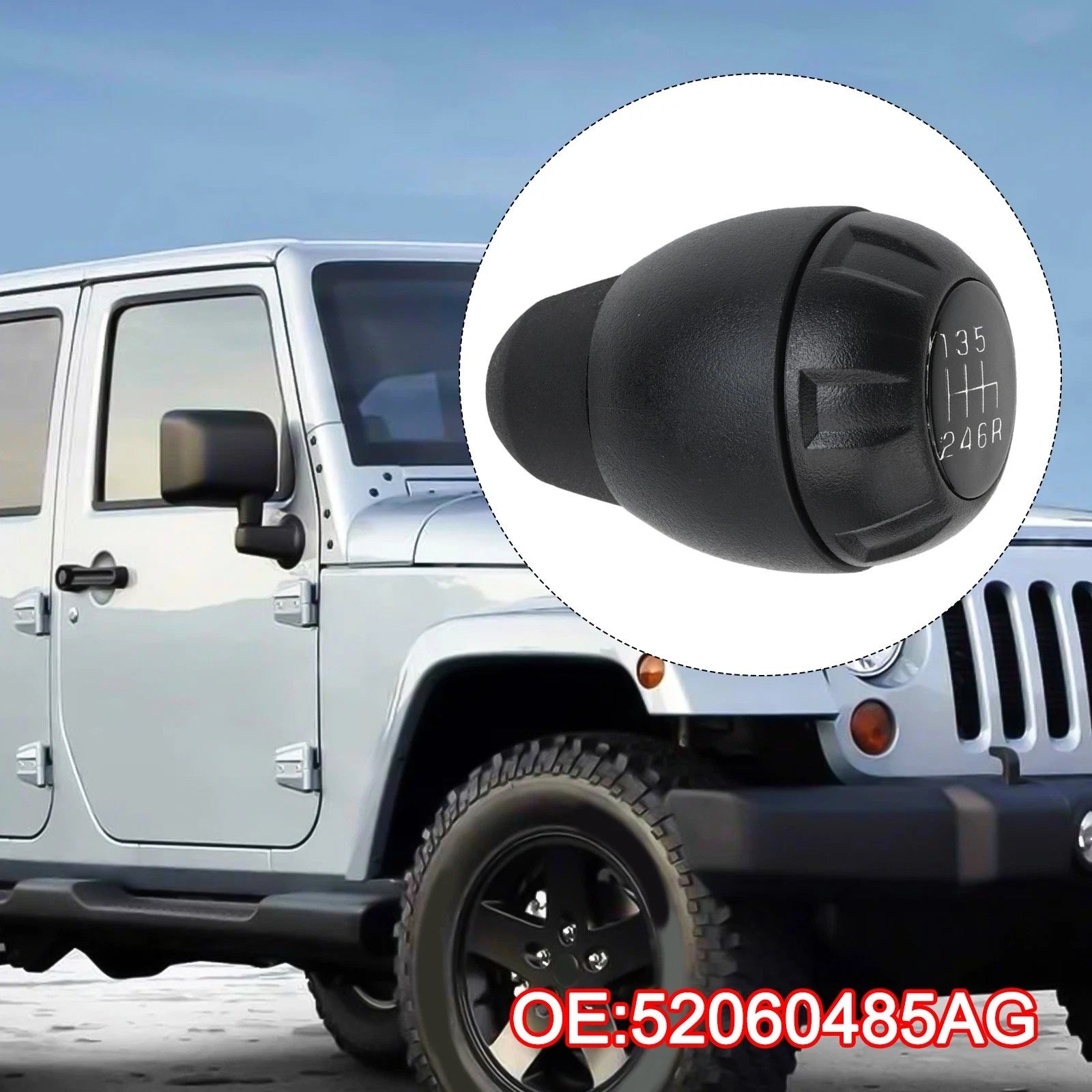 Shift Knob for Jeep Wrangler JK (2007–2018)
