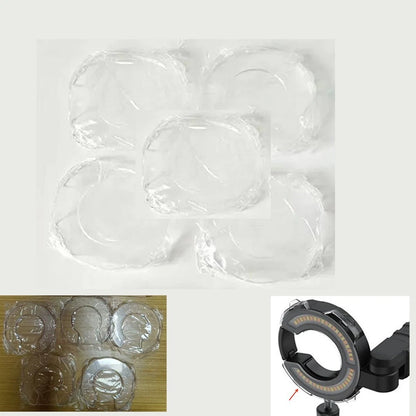 5PCS Car Paint Contrast Protective Plastic Cover for Spotlight Lamp Shade