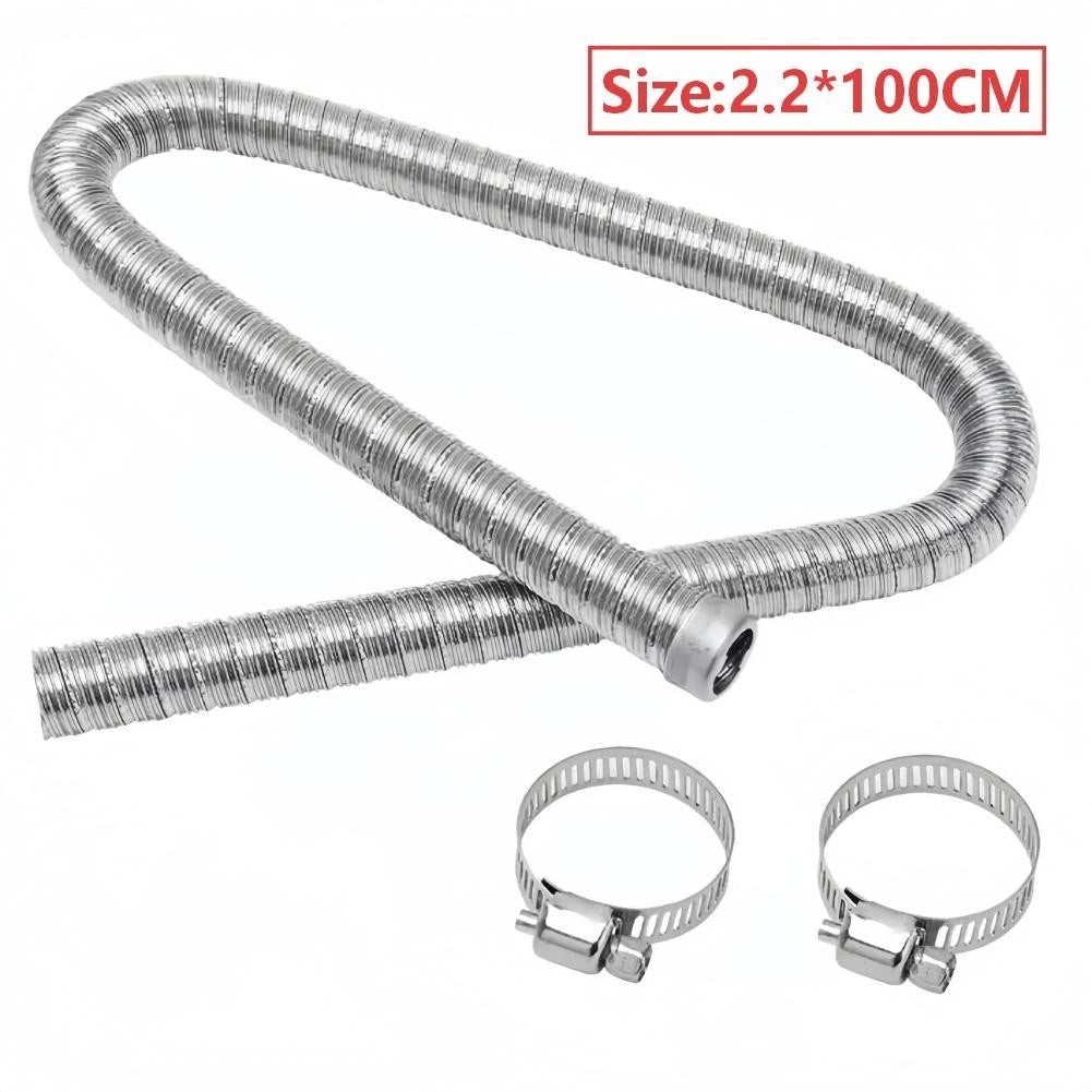 304 SS Fine Threaded Exhaust Pipe Extension for Webasto Parking Heater 22mm