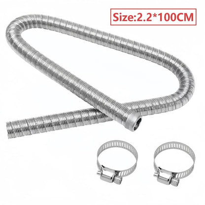 304 SS Fine Threaded Exhaust Pipe Extension for Webasto Parking Heater 22mm