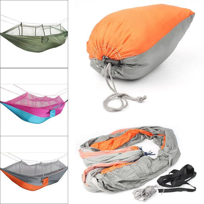 Double Hammock with Mosquito Net for Outdoor Camping