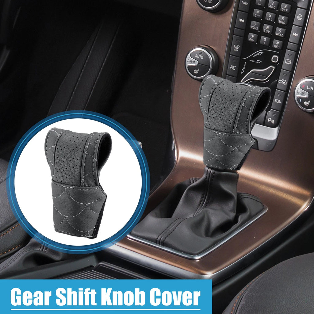 Shift Knob Cover for Universal Vehicles - Gray Trim
