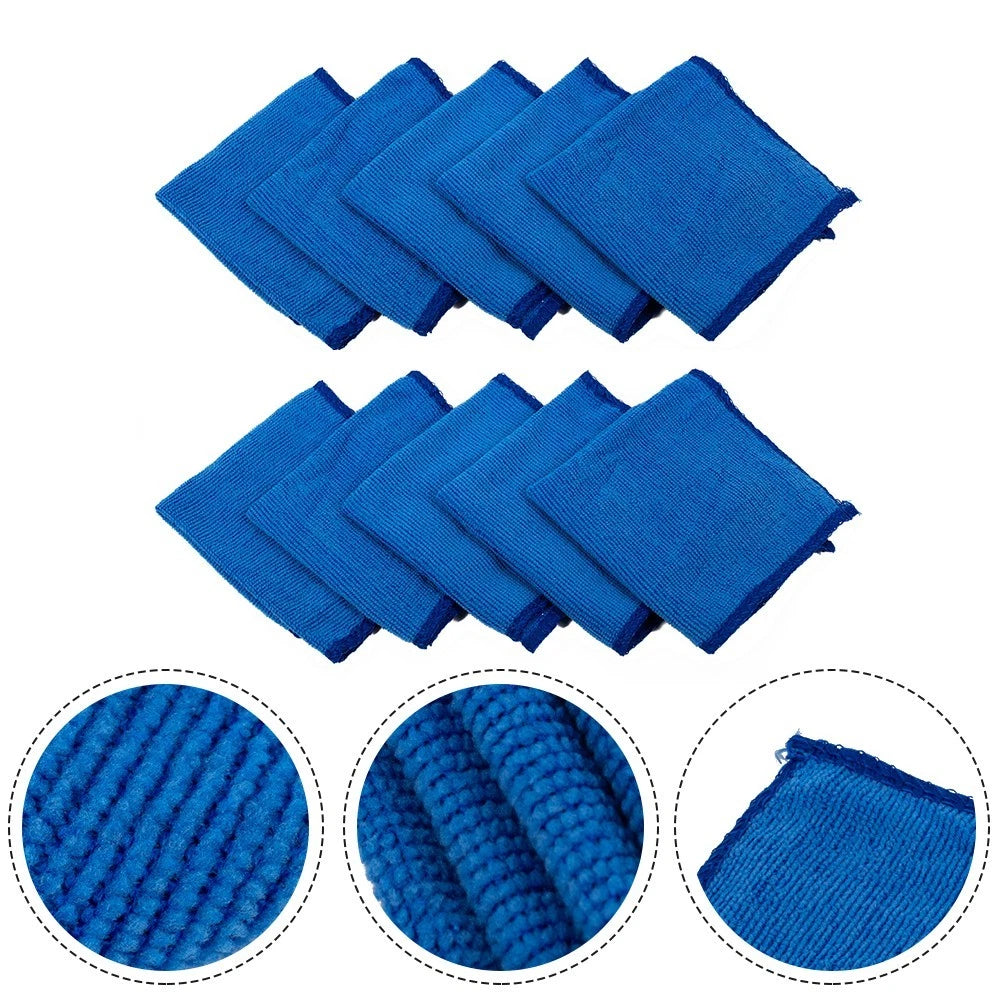 10Pcs Microfiber Cleaning Towels for Auto Care