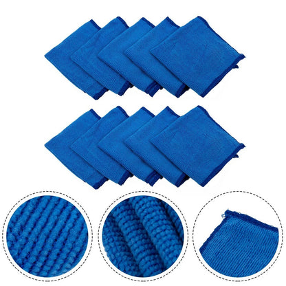 10Pcs Microfiber Cleaning Towels for Auto Care