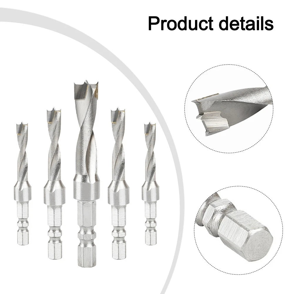 6 35MM Hexagonal Handle Drill Bit for Woodworking