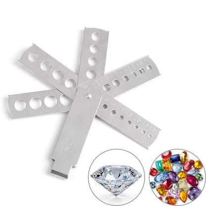 Stainless Steel Measuring Tool for Gemstone Jewelry Making