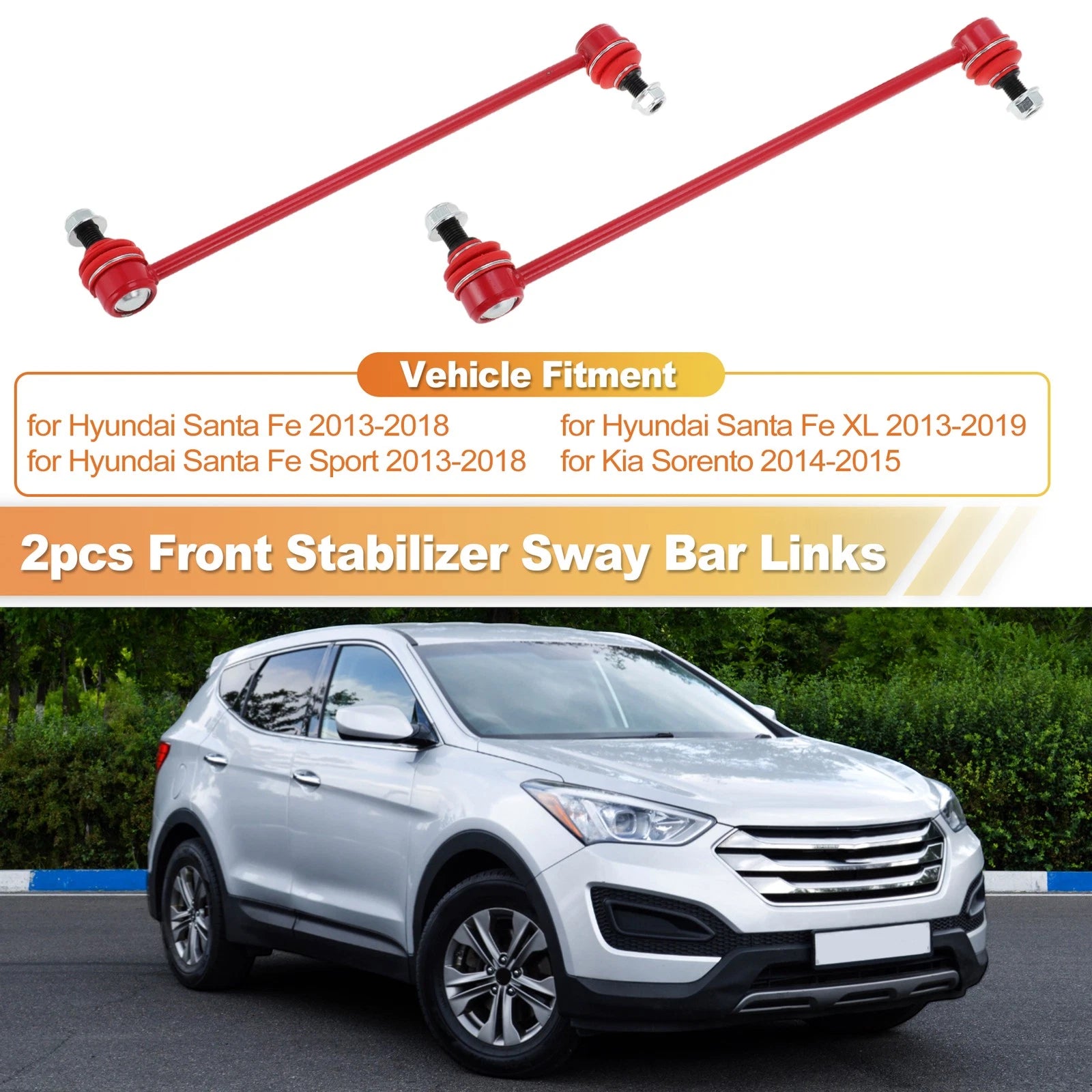 Front Sway Bar Links Replacement 2 Pack for Hyundai Santa Fe (2013–2018)