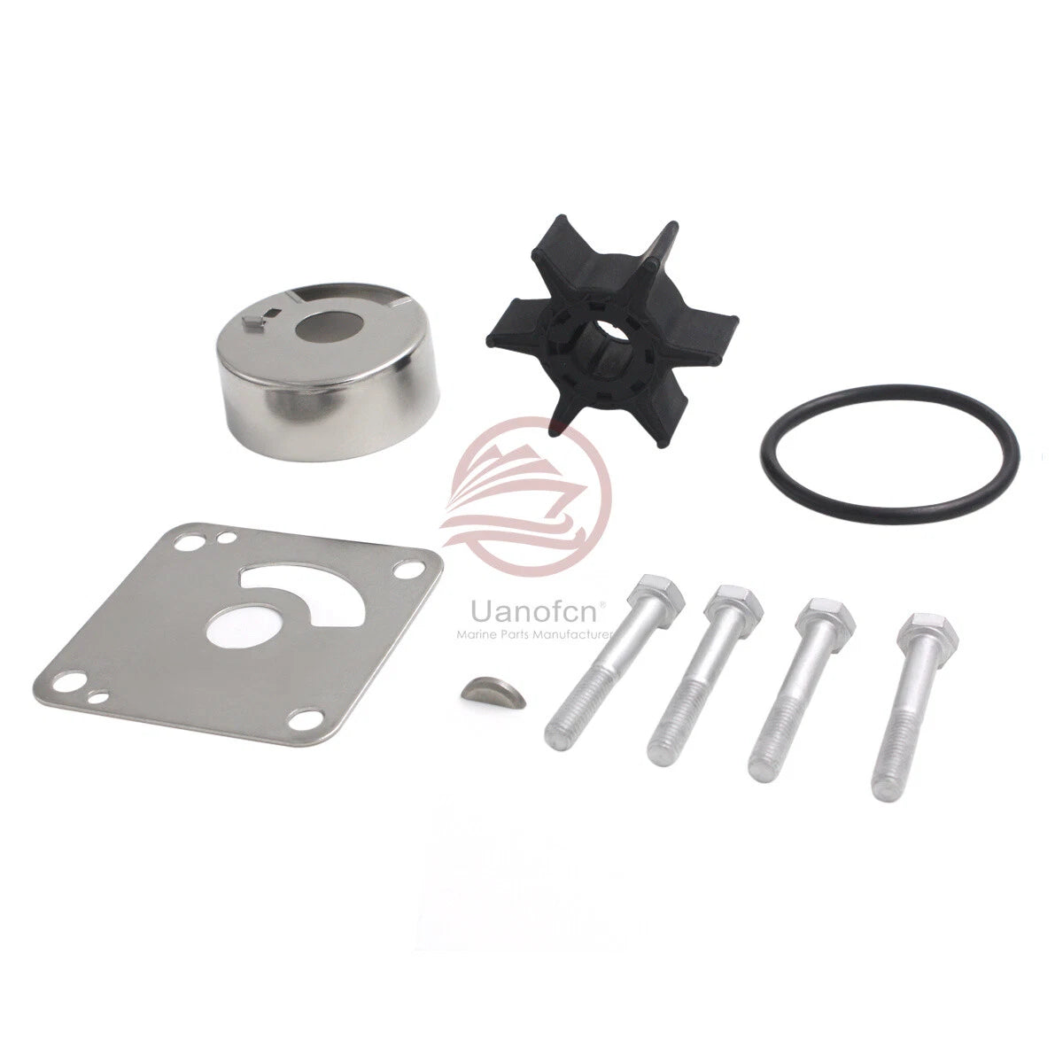Water Pump Impeller Repair Kit for Yamaha 20-25 hp (1988–2004) 6L2-W0078-00
