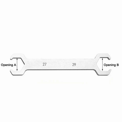 Dual Ended Wrench for Underfloor Heating Valve Repairs