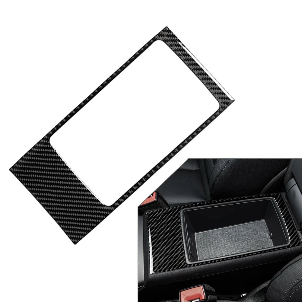 Armrest Storage Box Cover Trim for Audi A3 S3 (2013–2020) Carbon Black