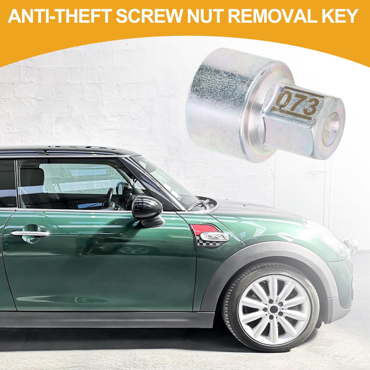Wheel Lock Lug Nut Key Removal Socket for BMW MINI Cooper (2002–2024)