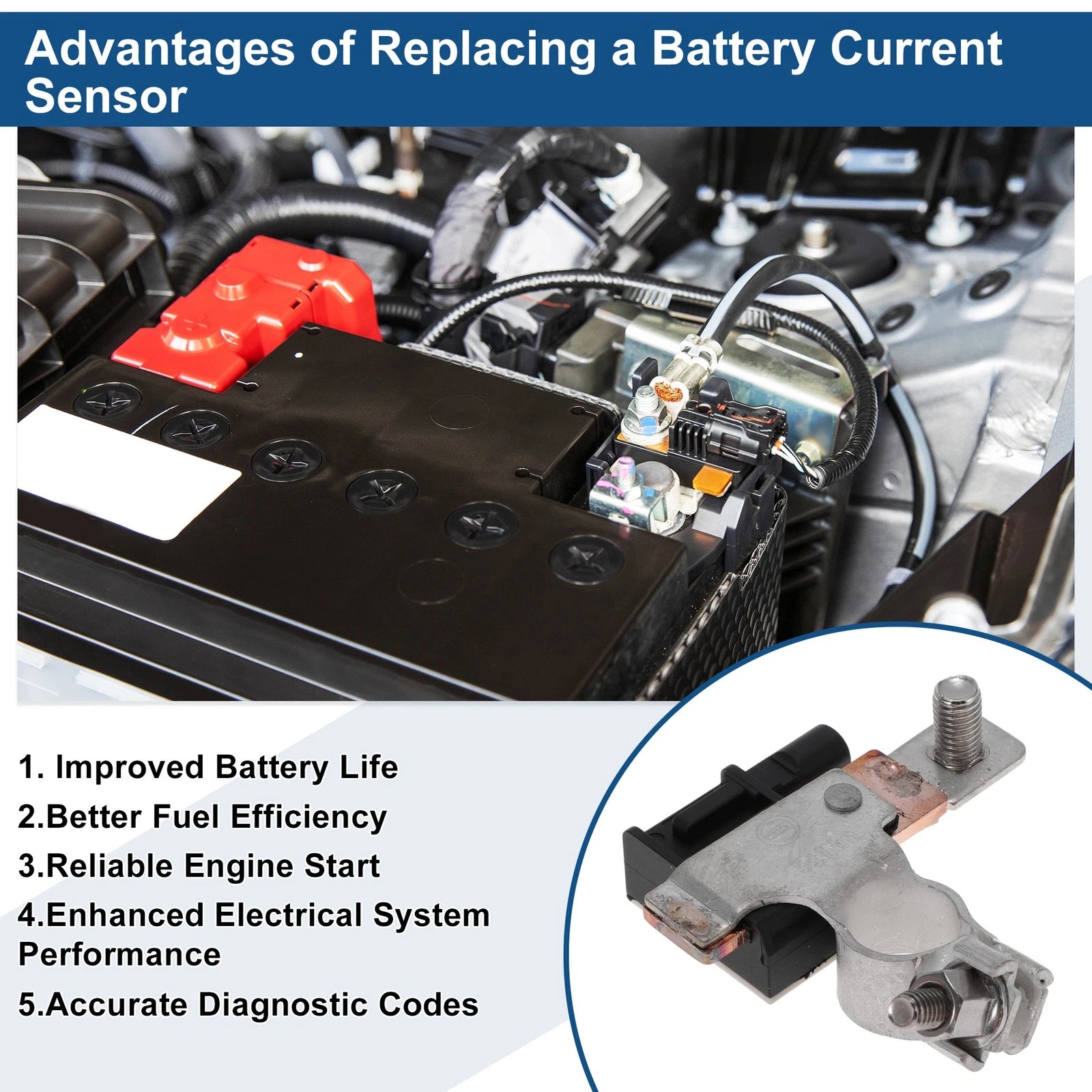 Battery Current Sensor No. 29182AA01B for Subaru Outback (2015–2019)