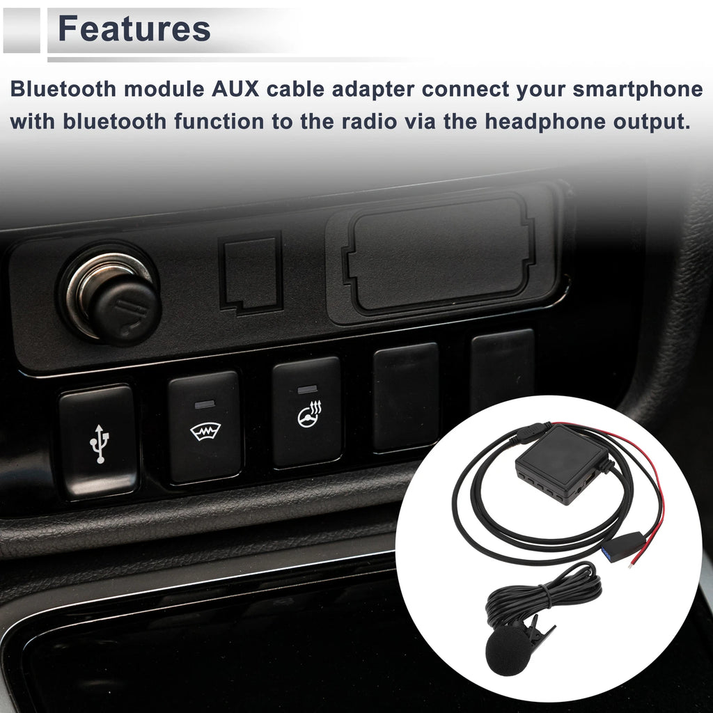 Stereo Radio Harness for BMW E39 E46 E53 (1995–2006) Microphone Handsfree
