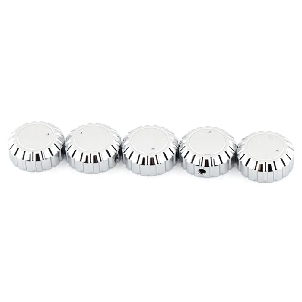 5Pcs Chrome Radio Knobs for Honda GL1500 Goldwing (1988–2000)