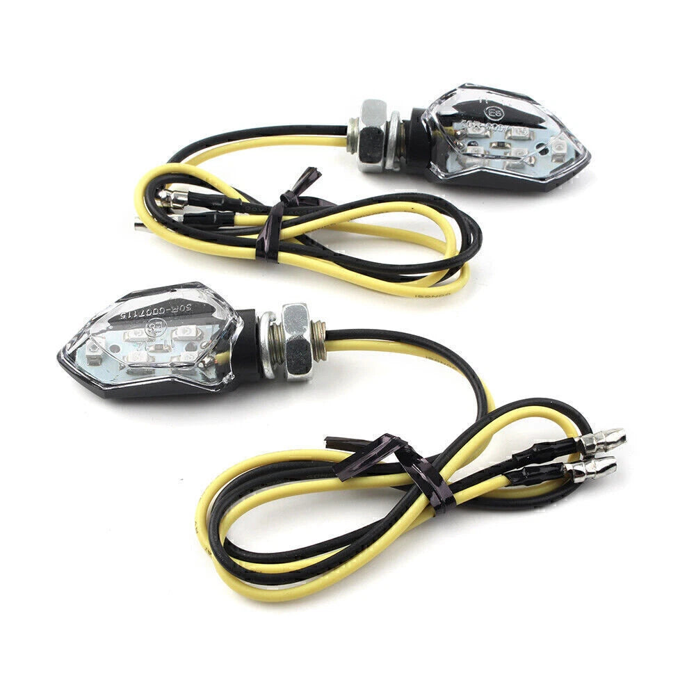 LED Turn Signal Amber Indicators for Universal Motorcycle (8mm)