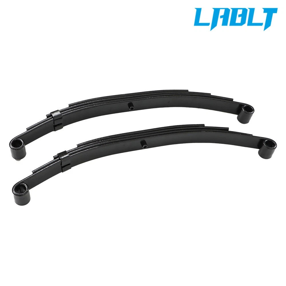 2X 1750 lbs Trailer Leaf Spring for 3500 lbs Axle (Double Eye, 4 Leaf)
