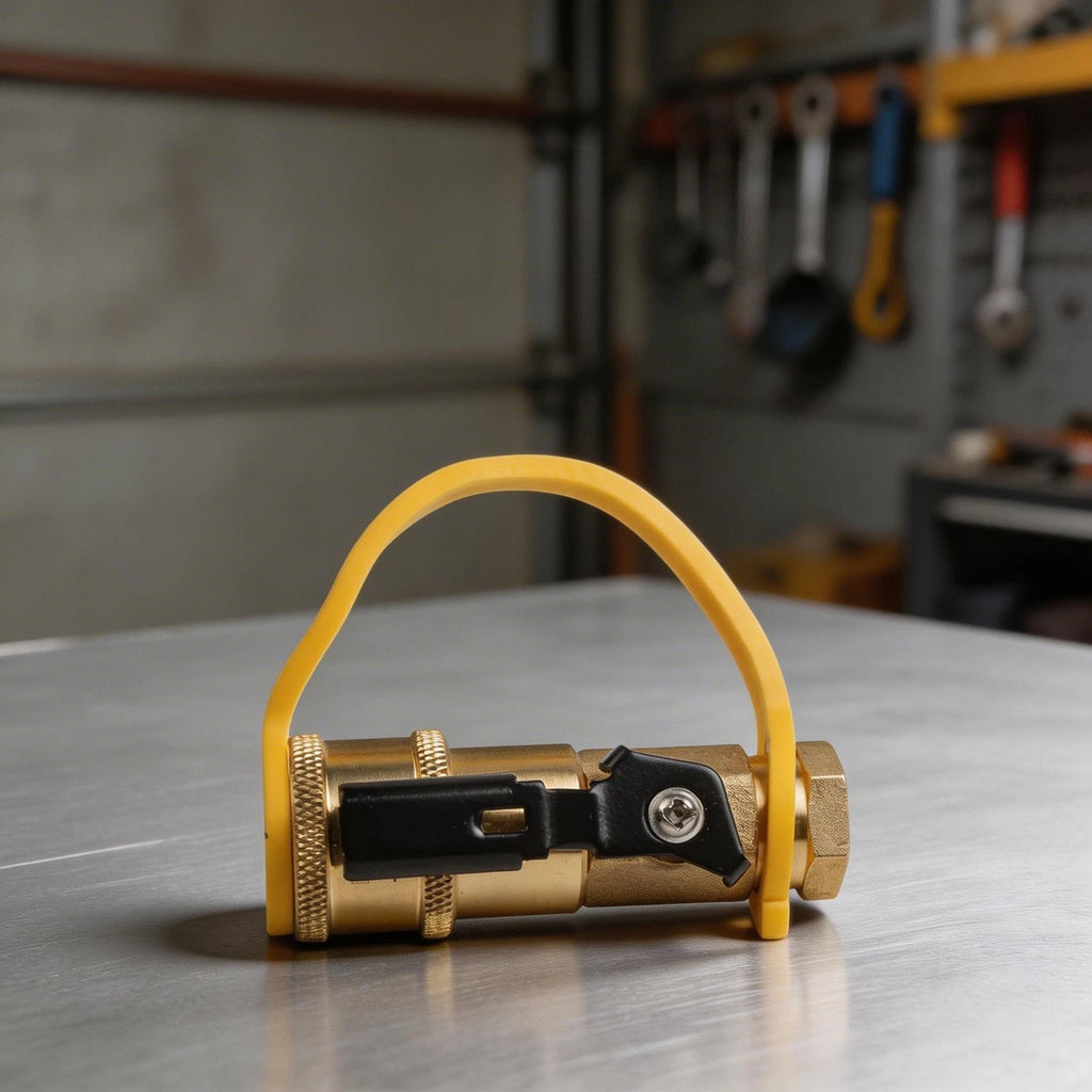 14 Brass Ball Valve Quick Connector for Copper Pipes (Easy Install)