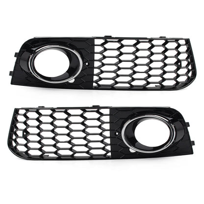Front Fog Light Grille Cover for Audi A4 B8 (2009–2012) Chrome