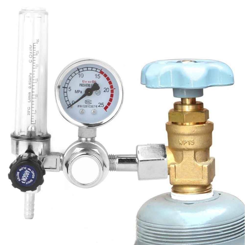 Gas Argon Flow Meter Pressure Regulator Gauge for Weld Mig Tig