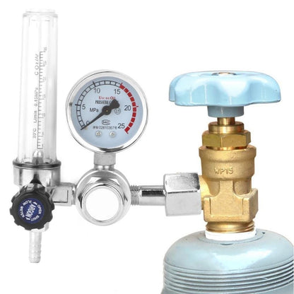 Gas Argon Flow Meter Pressure Regulator Gauge for Weld Mig Tig