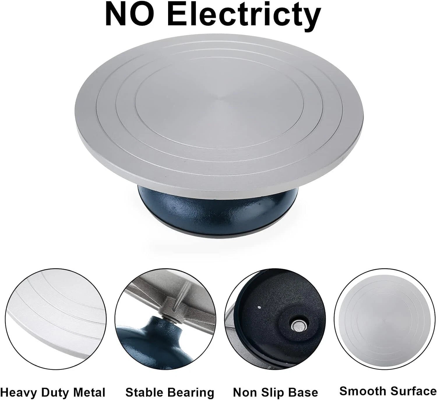 7" Heavy Duty Metal Sculpting Wheel for Pottery Decorating