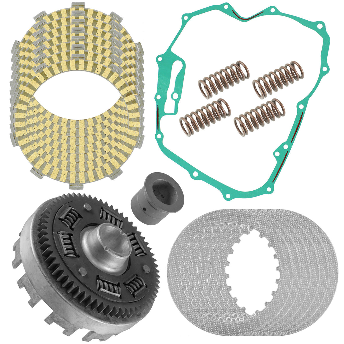 Clutch Kit Outer Basket and Plates for Honda Foreman 500 TRX500FM (2005–2011)