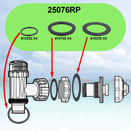 Rubber Washer Kit for Intex Pool Parts (Essential for Leak Prevention)