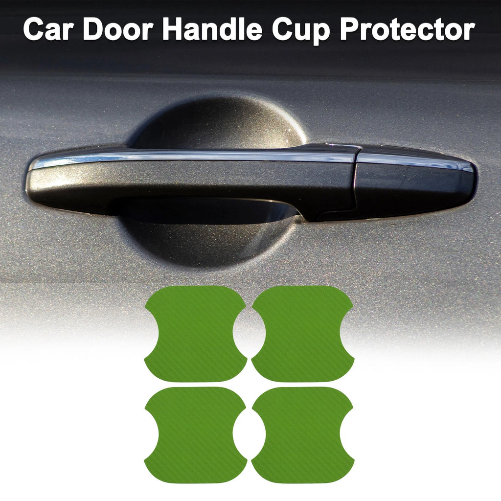 Car Door Handle Scratch Protector for Universal Vehicles (91x93mm, Green)