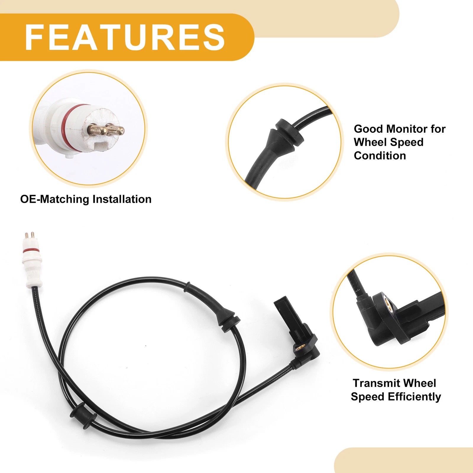 ABS Wheel Speed Sensor No. 6040004811 for Renault Kangoo (2000–2008)