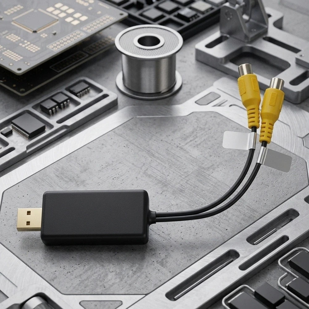 USB to CVBS Video Adapter for Android Phones Tablets (In Vehicle Setup)