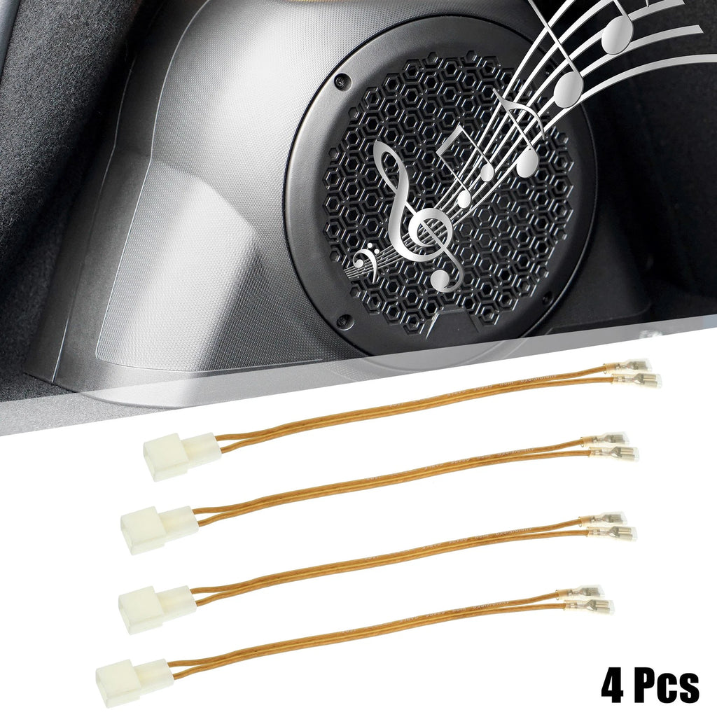 4 Pcs Speaker Connector Wire Harness Adapter for Jeep Dodge (2008–2020)