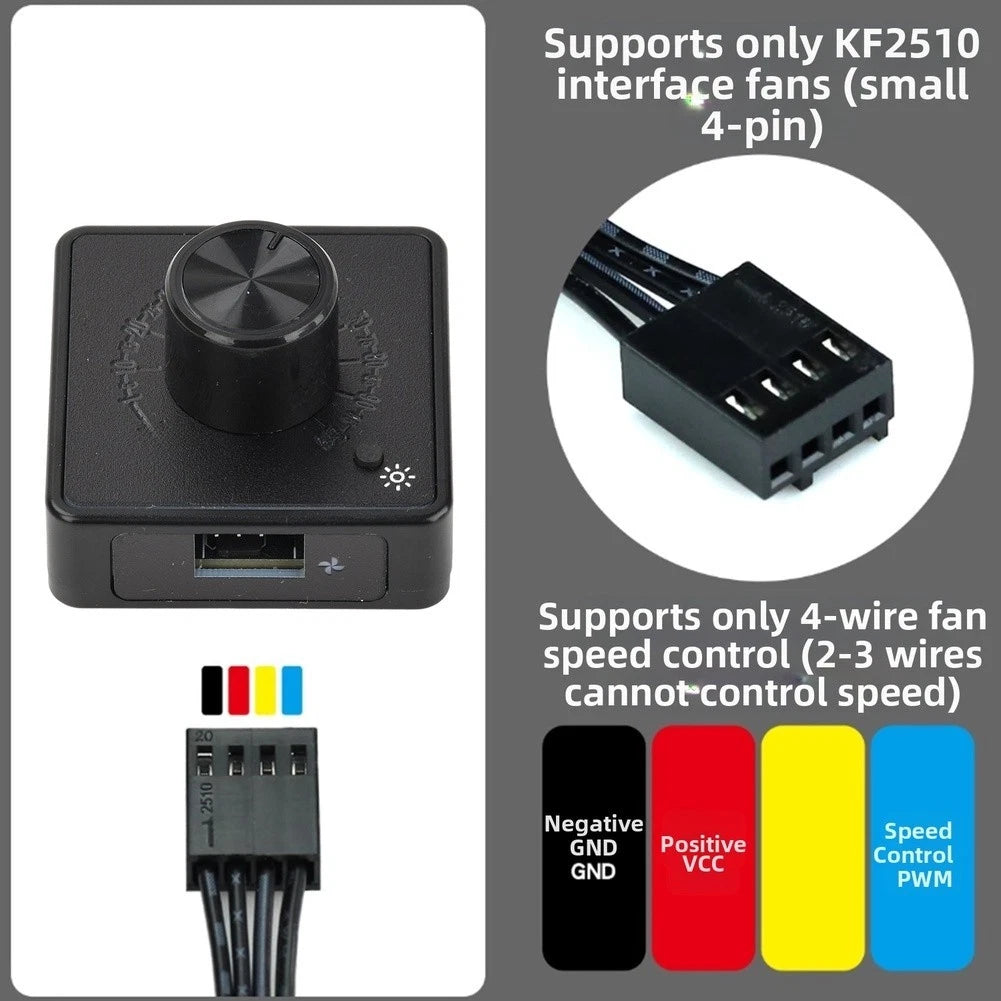 Digital Remote for PWM Fan Speed Controller DC 5V 12V 24V
