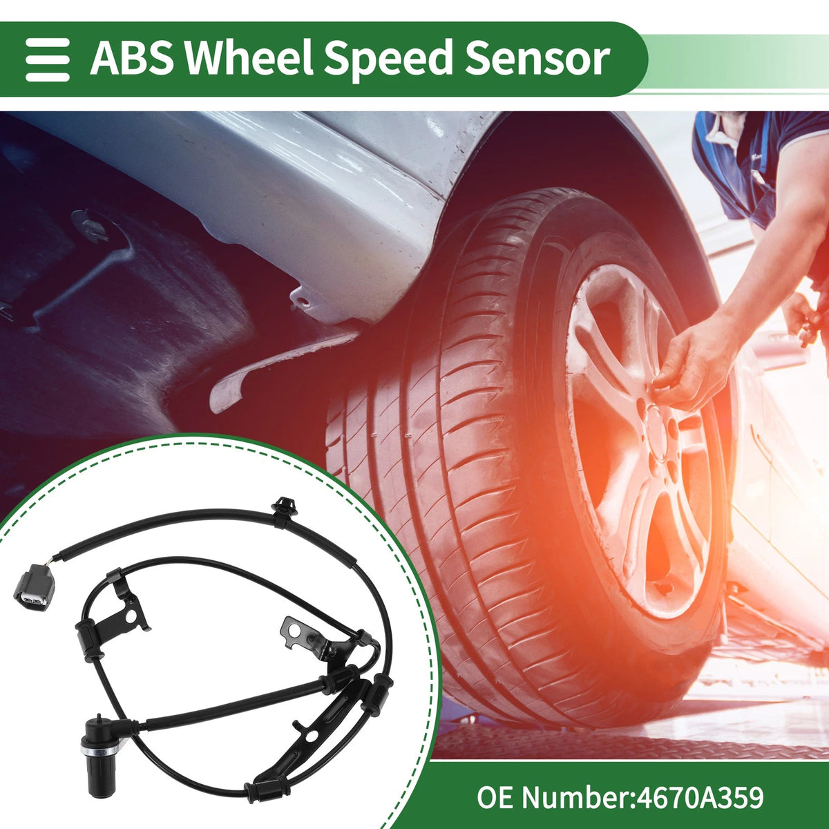 ABS Wheel Speed Sensor Replacement Rear for Mitsubishi Eclipse (2006–2012)
