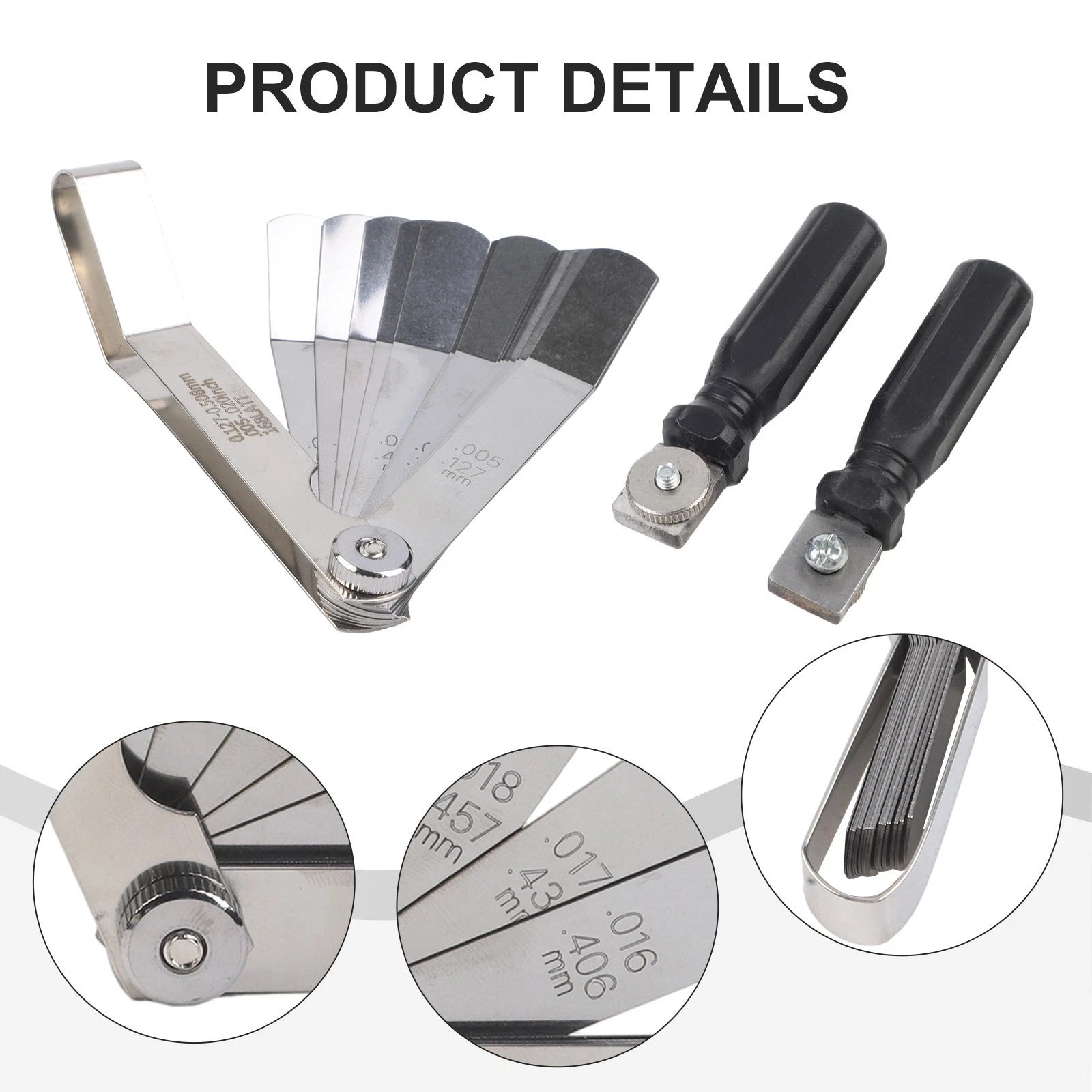 16 Piece Thickness Gauge Set for Vehicle Clearance