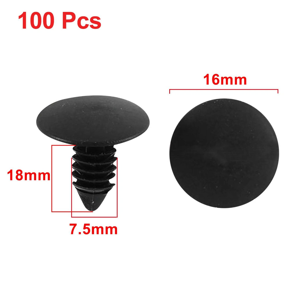 Plastic Rivet Retainers Door Clips Fastener Set 100 Pcs for Toyota (2005–2015)