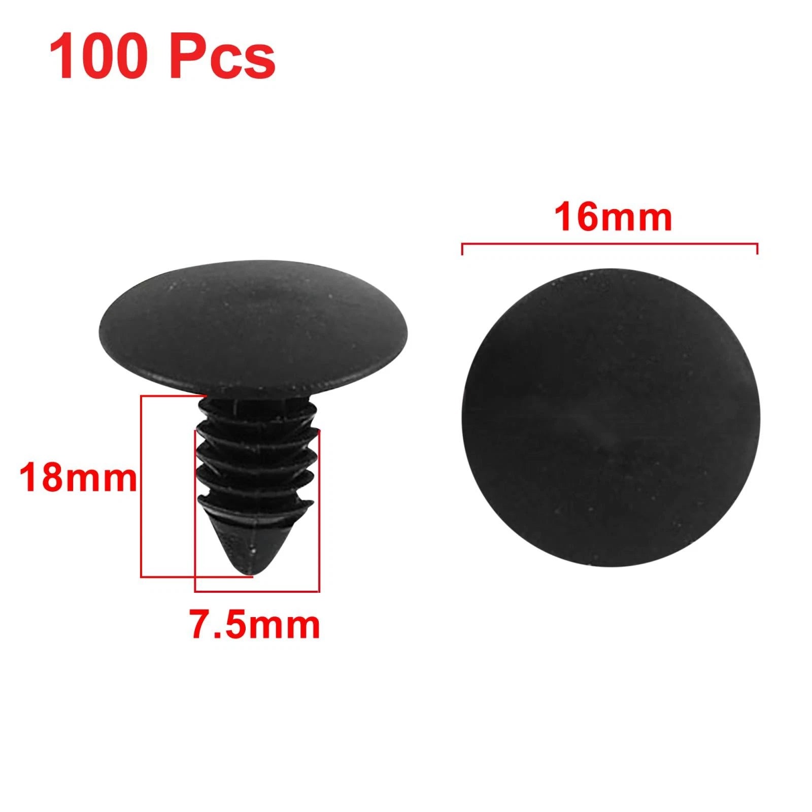 Plastic Rivet Retainers Door Clips Fastener Set 100 Pcs for Toyota (2005–2015)