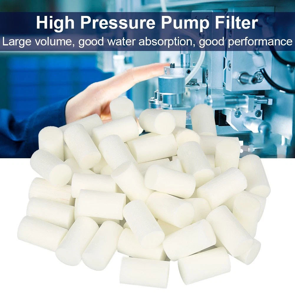 50PCS White Filter Sponge for Electric High Pressure Pump