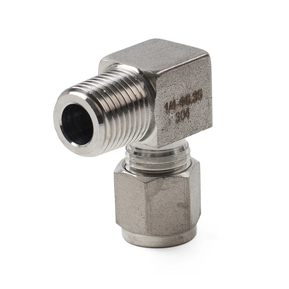 Compression Tube Fitting for 1/4 PT x 1/4" OD Coupling Adapter (304 SS)