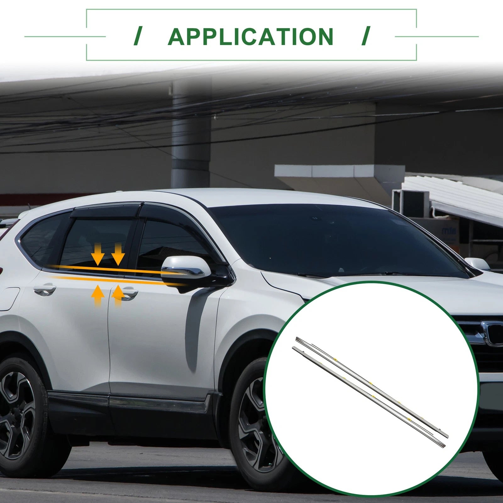 Weatherstrip Window Seal Front Left Right Replacement for Honda CR-V (2012–2016)