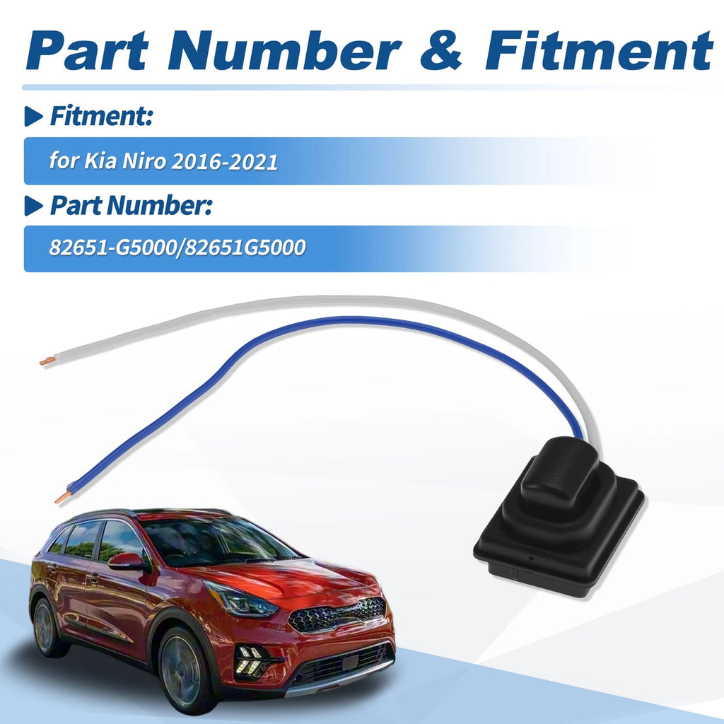 Front Left Door Handle Button Switch for Kia Niro (2016–2021) 82651-G5000