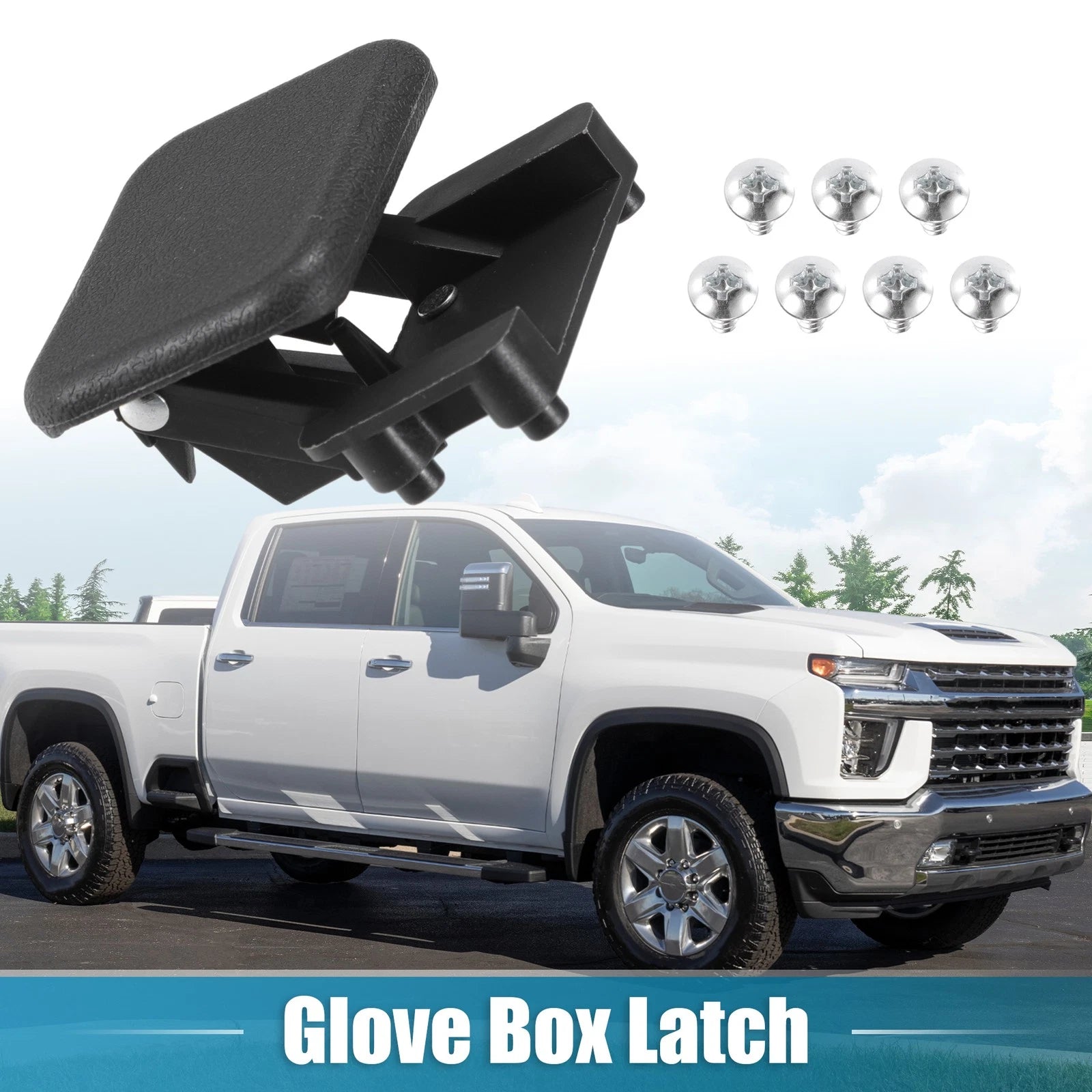 Glove Box Lid Latch Lock Handle Cover for Chevrolet Silverado 1500 (2014–2018)