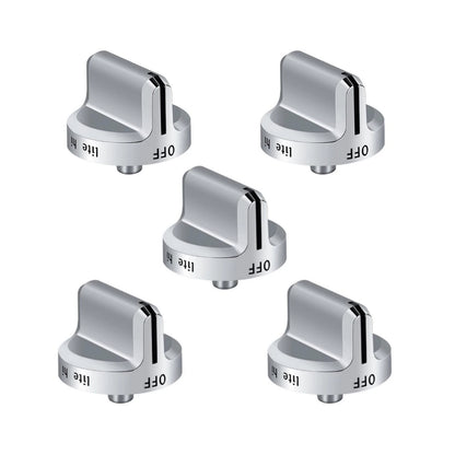 Set of 5 Range Control Knobs for Frigidaire Oven (Gas Stove)