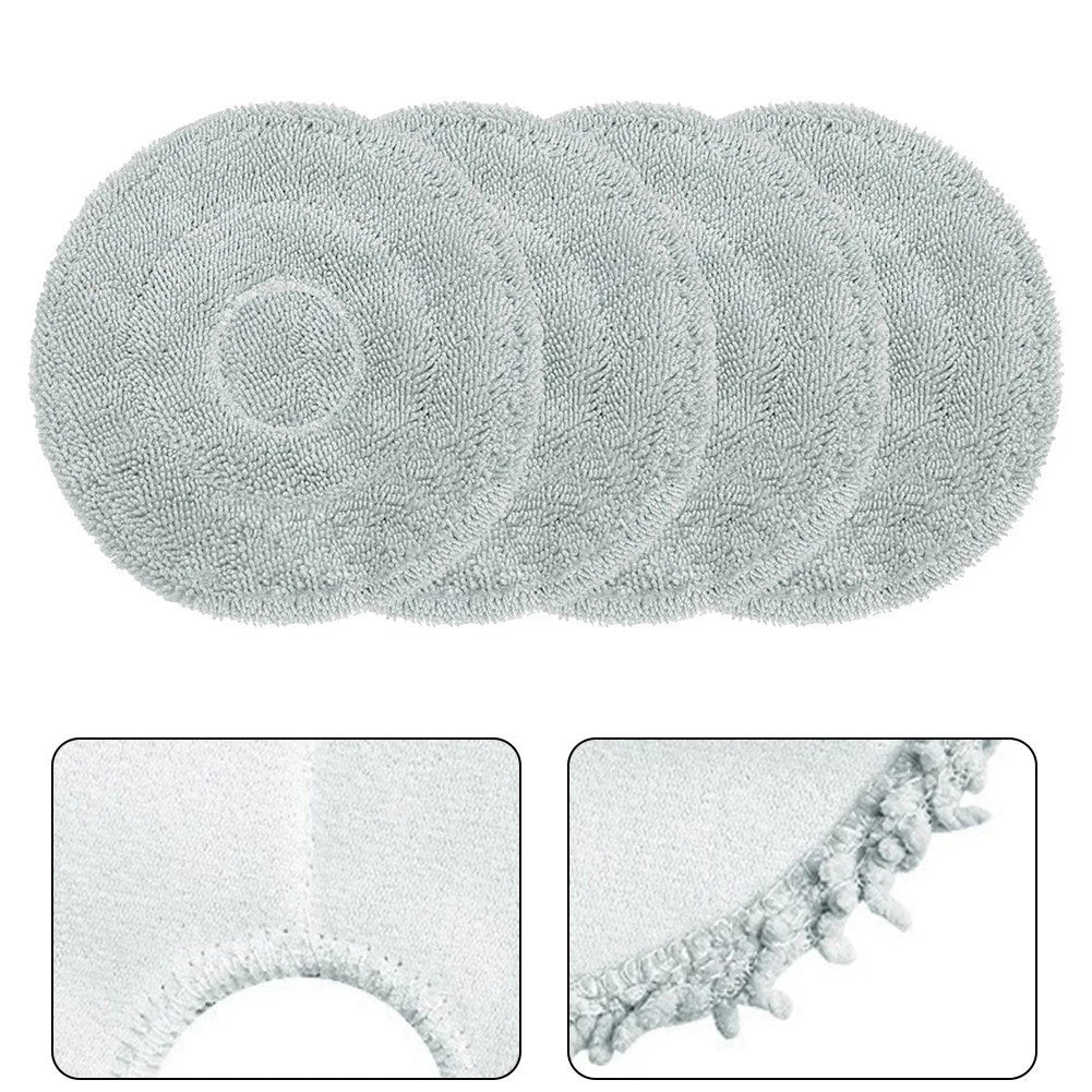 4X Mop Cloth Kit for Cecotec Conga X50 Robot Vacuum Microfiber